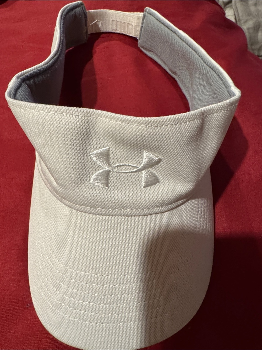 Under Armour White Embroidered Logo Visor